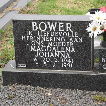BOWER Magdalena Johanna 1941-1991