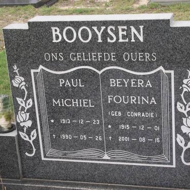 BOOYSEN Paul Michiel 1913-1990 &amp; Beyera Fourina CONRADIE 1915-2001