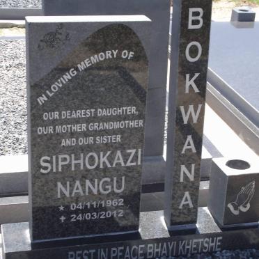 BOKWANA Siphokazi Nangu 1962-2012