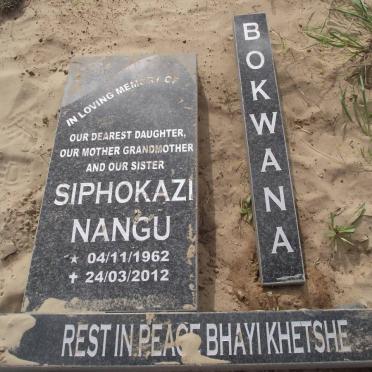 BOKWANA Siphokazi Nangu 1962-2012