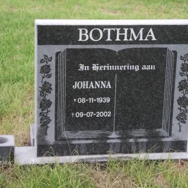 BOTHMA Johanna 1939-2002