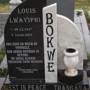 BOKWE Louis Lwayiphi 1947-2001