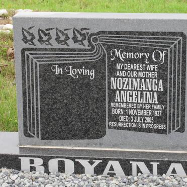 BOYANA Nozimanga Angelina 1937-2005