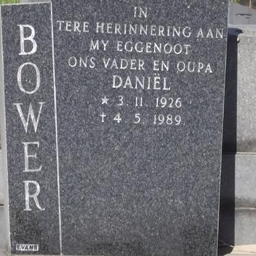 BOWER Daniel 1926-1989