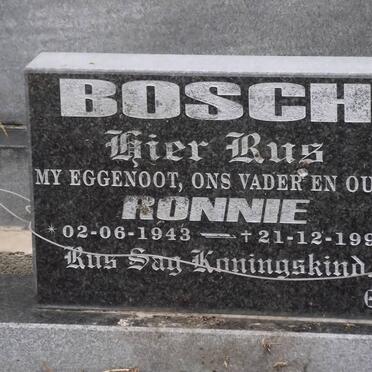 BOSCH Ronnie 1943-1999