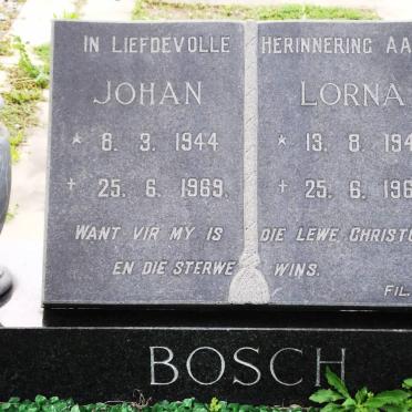 BOSCH Johan 1944-1969 &amp; Lorna 1947-1969