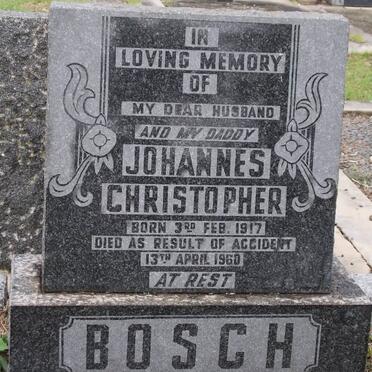 BOSCH Johannes Christopher 1917-1960