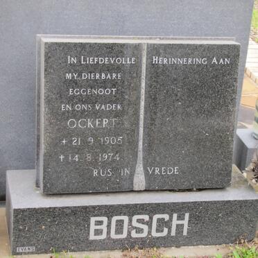 BOSCH Ockert 1905-1974
