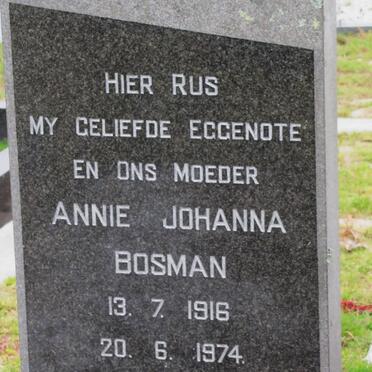 BOSMAN Annie Johanna 1916-1974