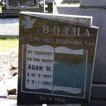 BOTHA Adam M. 1947-1982