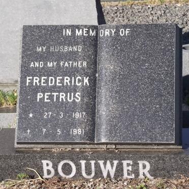 BOUWER Frederick Petrus 1917-1981