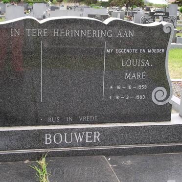BOUWER Louisa Maré 1959-1983