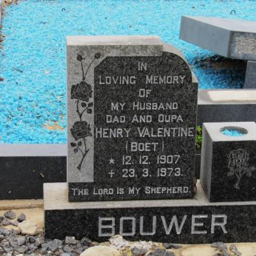 BOUWER Henry Valentine 1907-1973