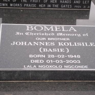 BOMELA Johannes Kolisile 1948-2003