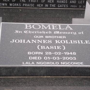 BOMELA Johannes Kolisile 1948-2003