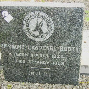 BOOTH Desmond Lawrence 1920-1958