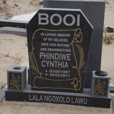 BOOI Phindiwe Cynthia 1967-2011