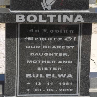 BOLTINA Bulelwa 1981-2012