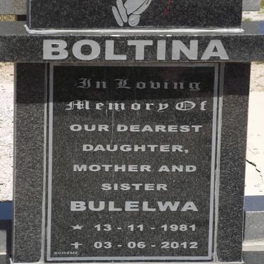 BOLTINA Bulelwa 1981-2012