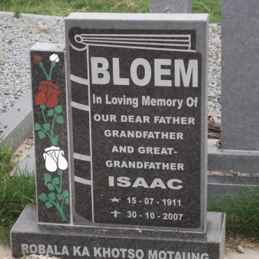 BLOEM Isaac 1911-2007