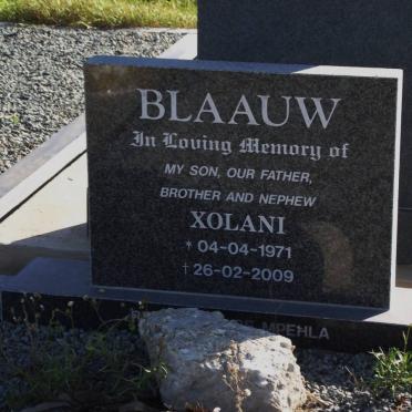BLAAUW Xolani 1971-2009