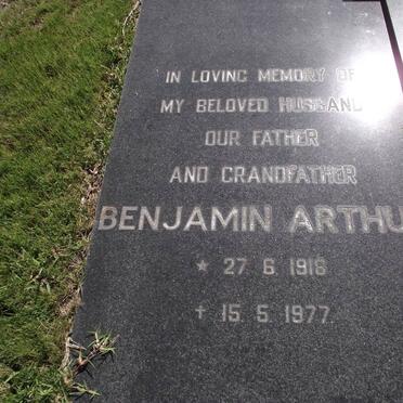 BLOM Benjamin Arthur 1916-1977 &amp; Cynthia Jean 1928-2001
