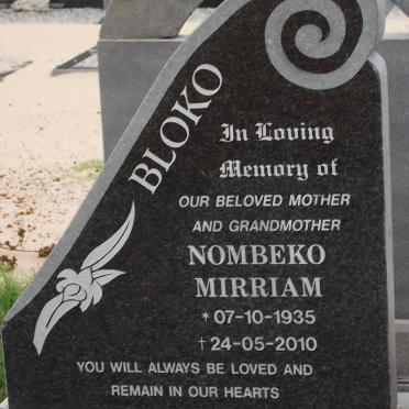 BLOKO Nombeko Mirriam 1935-2010