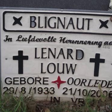 BLIGNAUT Lenard Louw 1933-2006