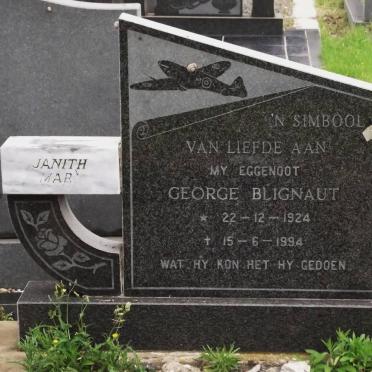 BLIGNAUT George 1924-1994 &amp; Janith Mary 