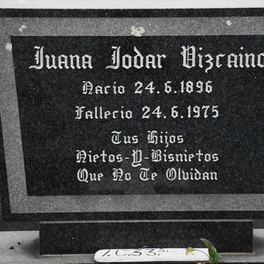 BIZCAINO Juana Jodar 1896-1975