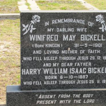 BICKELL Henry William Isaac 1897-1978 &amp; Winifred May KINGON 1901-1967
