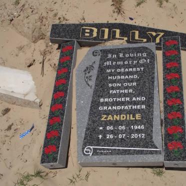 BILLY Zandile 1946-2012