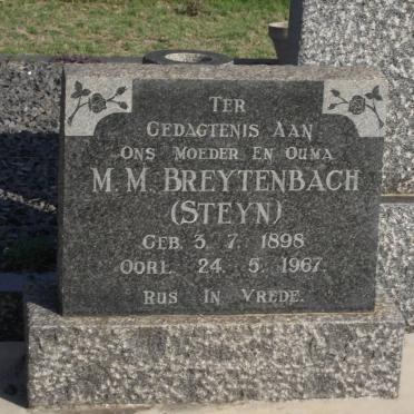 BREYTENBACH M.M. nee STEYN 1898-1967