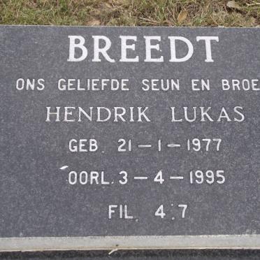 BREEDT Hendrik Lukas 1977-1995