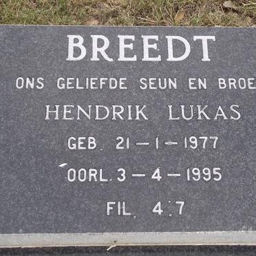 BREEDT Hendrik Lukas 1977-1995