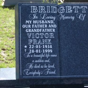 BRIDGETT Victor Frank 1938-1999
