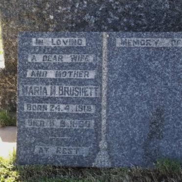 BRUSHETT Maria M. 1918-1960