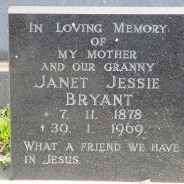 BRYANT Janet Jessie 1878-1969