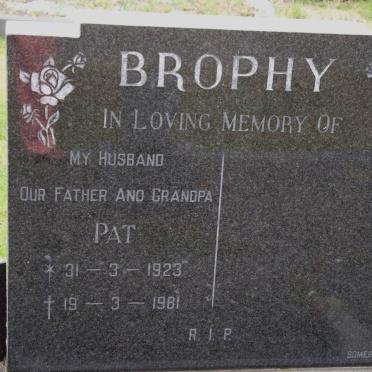 BROPHY Pat 1923-1981