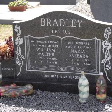 BRADLEY William Walter 1903-1985 &amp; Maria Barbara 1913-2002