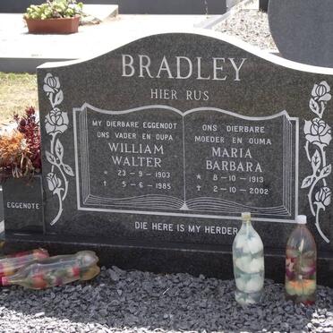 BRADLEY William Walter 1903-1985 &amp; Maria Barbara 1913-2002