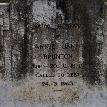 BRUNTON Annie Jane 1872-1963
