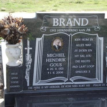 BRAND Michiel Hendrik Gous 1921-2006 &amp; Kotie 1923-1997