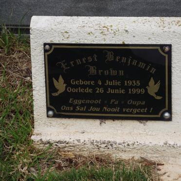 BROWN Ernest Benjamin 1935-1999