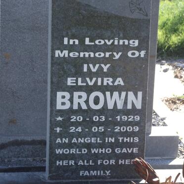 BROWN Ivy Elvira 1929-2009