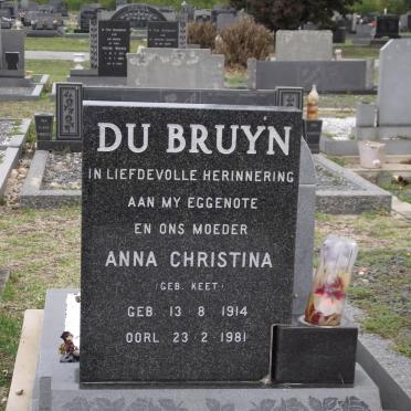 BRUYN Theodorus Daniel, de 1909-1986 &amp; Anna Christina KEET 1914-1981