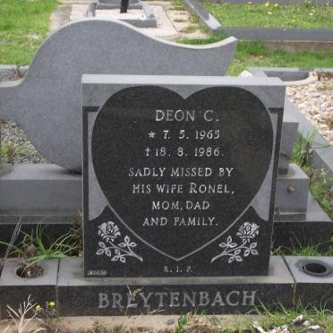 BREYTENBACH Deon C. 1965-1986