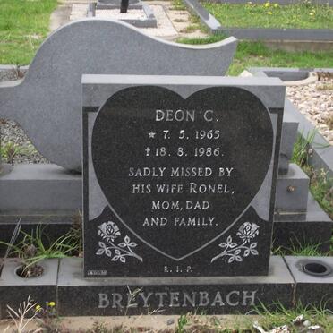 BREYTENBACH Deon C. 1965-1986