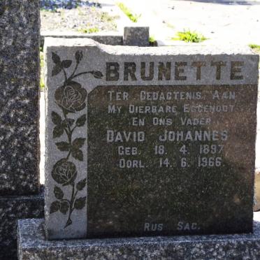 BRUNETTE David Johannes 1897-1966