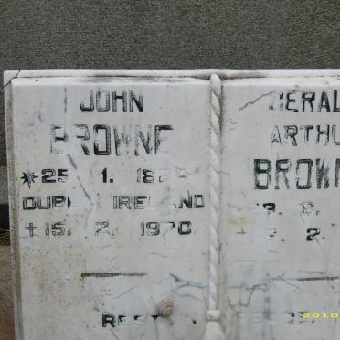 BROWNE John 1884-1970 :: BROWNE Gerald Arthur 1954-1991